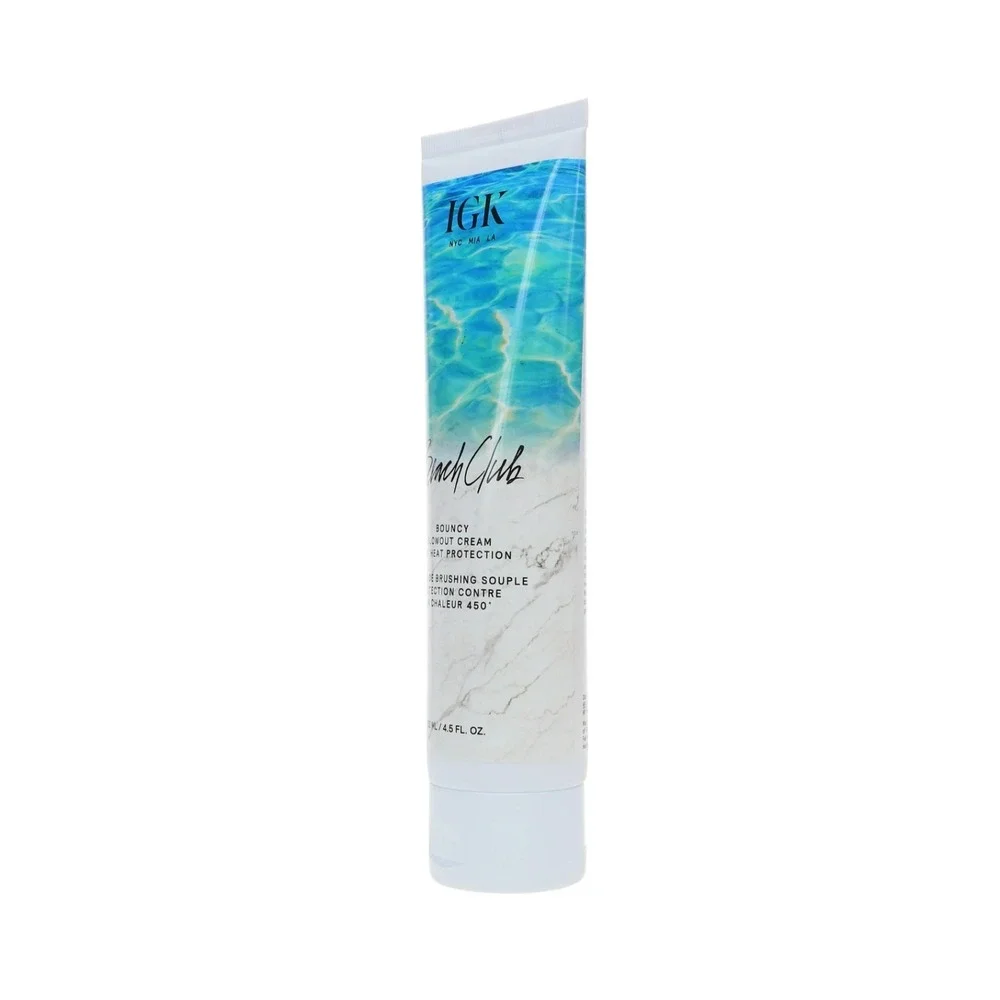 IGK Beach Club Style-Memory Blowout Cream Heat Protectant Vegan 4.5 oz